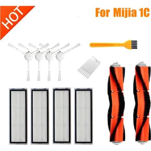 Main Brush Side Brush Filters Mop Cloth for Xiaomi Mijia 1C STYTJ01ZHM Robot Vacuum cleaner parts Accessories