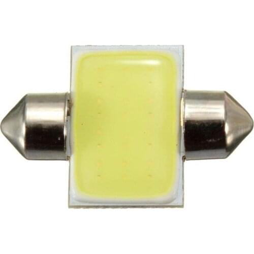 1Pcs 31mm 12smd COB LED Low Consumption High Power Ultra Long Life Portable Bulbs For Car Interior Dome Map Lights White#272560