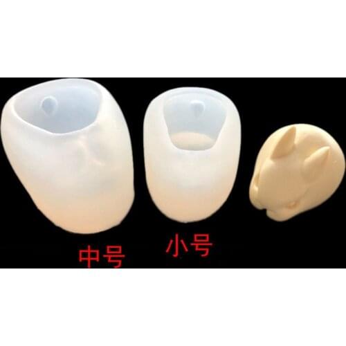 3D Small Number Rabbit Mousse Chocolate Ice Cream Cake Decoration Silicone Mold
