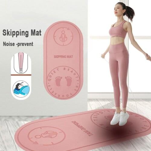 Indoor Non Slip Yoga Mat Thickened Sound Insulation Shock Absorption Knee Protection Used for Fitness Dancing Skipping Yoga