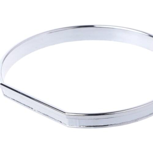 1 Set Chrome Gauge Dash Dial Rings Bezel Trim Speedometer AC M-Tech For BMW E46 M M3 3 Series (models 1999-2006) Chromed ABS