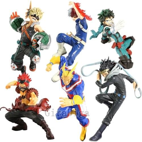 My Hero Academia Midoriya Izuku Bakugou Katsuki Todoroki Shoto All Might Azawa Shouta Kirishima Eijiro PVC Figure Model Toy