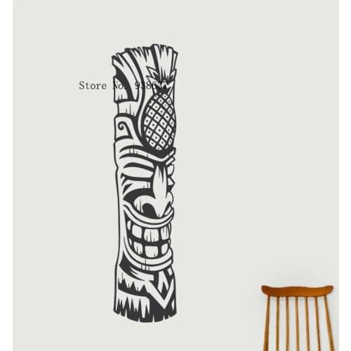 Tiki Totem Wall Art Decal Living Room Home Wall Decoration Self Adhesive Wall Sticker Removable Waterpoof Decor Decals ZA831