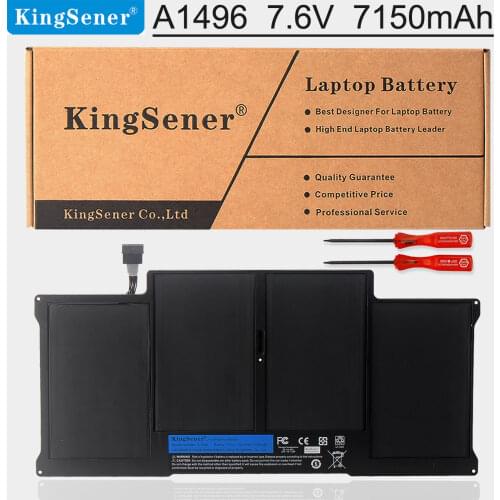KingSener New Laptop Battery A1496 For Apple MacBook Air 13" A1466 2013/2014/2015 MD760LL/A MD761CH/A 7.6V 7150mAh