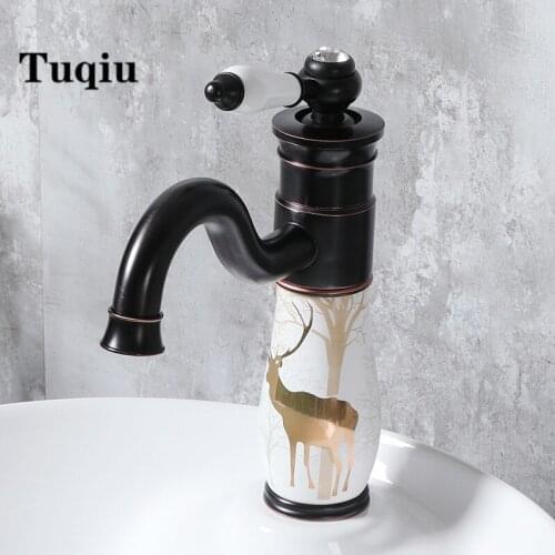 New Sink faucet bathroom hot and cold Ceramic ORB finsh basin water mixer tap bathroom single lever different designs