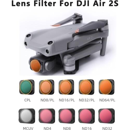 Drone Lens Filter Adjustable CPL Filters ND32 ND16 ND8/PL ND64/PL MCUV Camera Filter Kit For DJI AIR 2S Drone Accessories