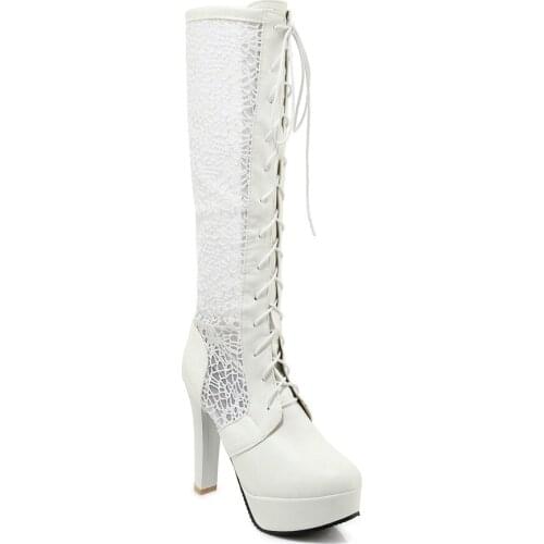 Autumn in 2018, the new foreign trade foreign trade cross strap thick with ultra high waterproof 46 female boots 33-1882