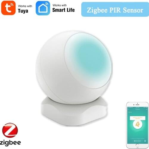 Tuya Smart ZigBee Smart PIR Motion Sensor Built In Battery Passive Infrared Detector Security Burglar Alarm Sensor PIR Detector