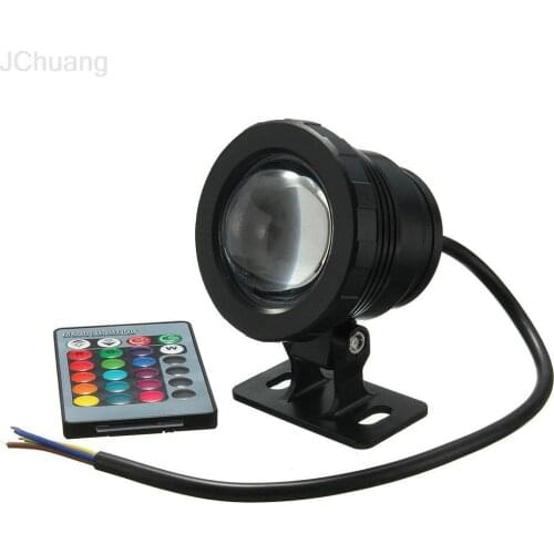 Waterproof 10W RGB LED Light Garden Fountain Pool Pond Spotlight Super Bright Underwater Light Lamp With Remote Control