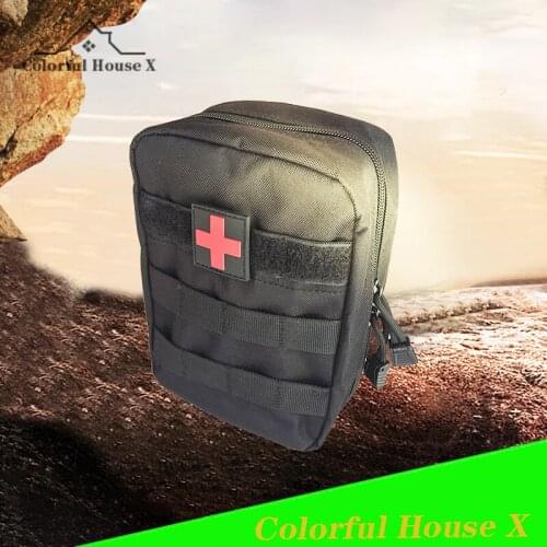 Portable Outdoor Medical Kit Emergency Rescue Kit 600D Storage Waist Bag High Capacity Multifunctional Camouflage Tactical Bag