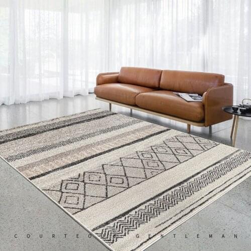 Simple Grey And White Carpet Large Rugs And Carpets For Home Living Room Nordic Striped Alfombras Modern Sale Carpets Bedroom