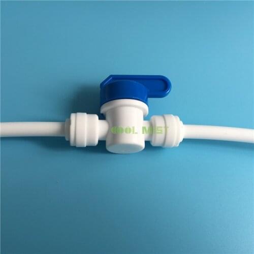 S135 Pack 5Pcs 1/4 size Joint Valve 6mm Slip lock Quick-connect Ball Valve with Switch Butt Pneumatic Pipe Connectors Fittings