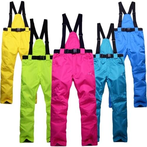 New Winter Waterproof Snow Pant Windproof Warm Ski Pants Couple Snowboarding Clothing Trousers for Men