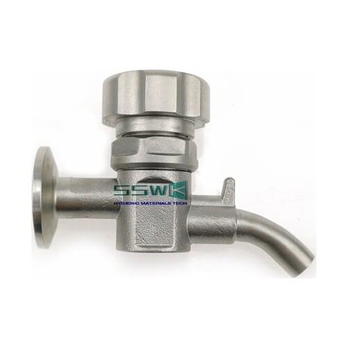 Tri Clamp (OD34mm) Sample Valve with Cooling Coil Stainless Steel SS316 Homebrew Conical Fermenter Accessories