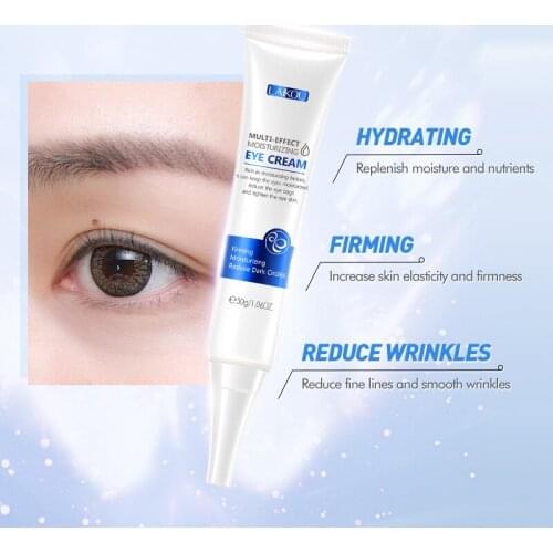 30ML Ultra Moisturizing Multi Effect Eye cream Sodium Hyaluronate Essence Firming Tightening Eye Skin Reduce Dark Circles