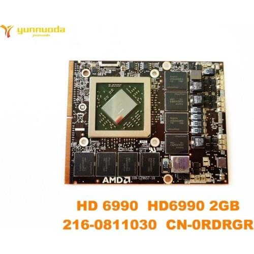 Original For Dell Alienware M17X R3 R4 M18X R2 VGA Video CARD HD 6990 HD6990 2GB 216-0811030 CN-0RDRGR tested good free ship
