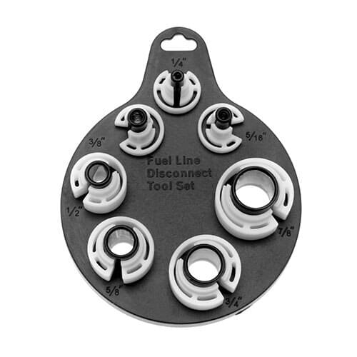 7Pcs Tubing Removal Sleeves For 1/4", 5/16", 3/8", 1/2", 5/8", 3/4", 7/8" AC Fuel Line Disconnect OIL Pipe Removal Tool