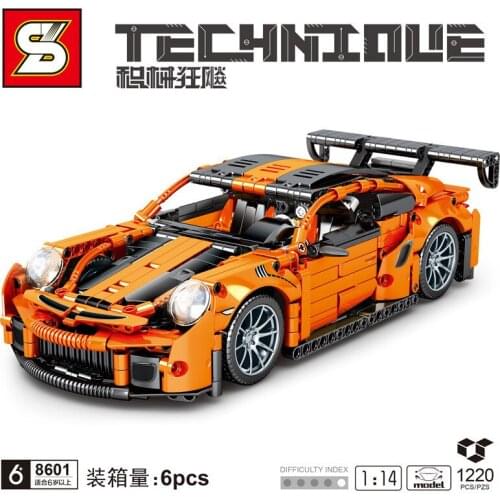 Technic Sports car Racing model series 1220PCS Small particles assembled building blocks Children toy car