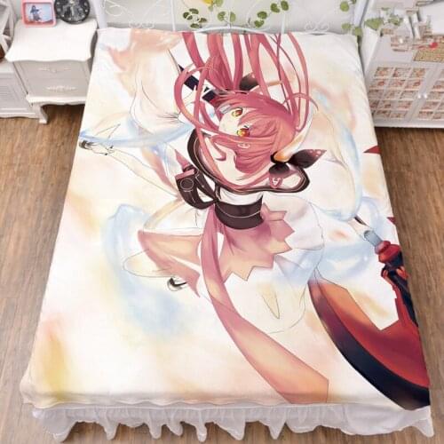 Japan Anime DATE A LIVE characters sexy girl Itsuka Kotori Camael Efreet bed sheet & Duvet Cover & blanket summer quilt 1.5mx2m