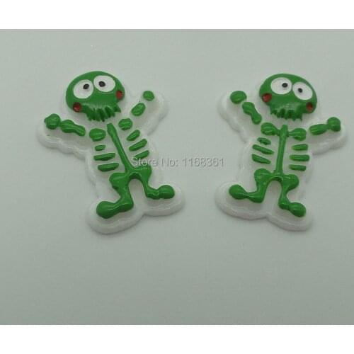 1pcs/lot resin flatback lovely Skull man 30mm Cabochons Scrapbooking Hair Bow Center DIY Christmas decration C109-3