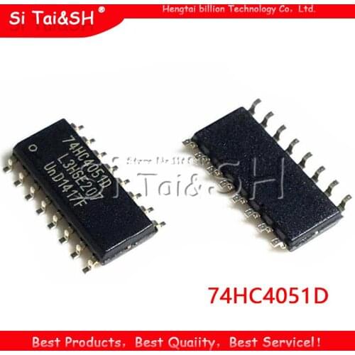 10PCS 74HC4051D SOP16 74HC4051 SOP SN74HC4051DR SOP-16 SMD new and original IC