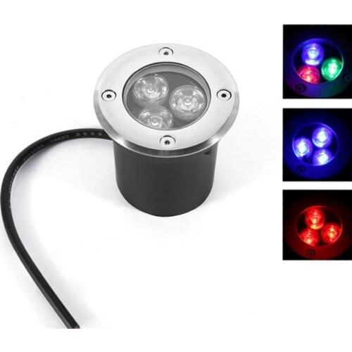 1W3W 5W 10W LED Underground light Waterproof Floor Lamp Outdoor Ground Spot Landscape Garden Path Buried Yard 85-265V DC12V IP67