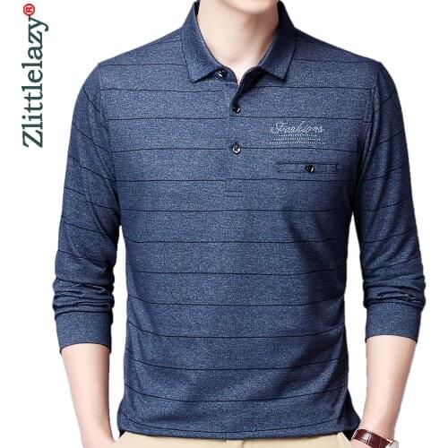 2021 fashion designer brand striped pocket polo shirts for men shirt long sleeve tops tee shirt summer luxury men clothing 4396