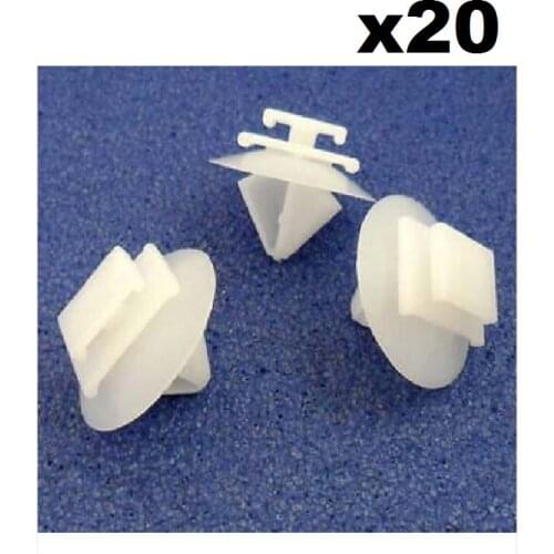 20x For Citroen Exterior Door Trim Clips Bumpstrip / Rub Strip Moulding