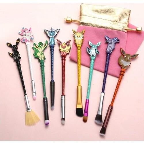 4Pcs Style Cartoon Makeup Brush Set Animation Peripheral Gift Makeup Brush Girl Gift