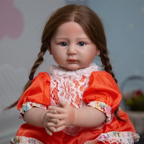 55cm Reborn Baby Dolls Newborn Toy Girls Dolls Bebe Reborn Cloth Body Reborn Baby Doll That Look Real For Kid Birthday Gifts