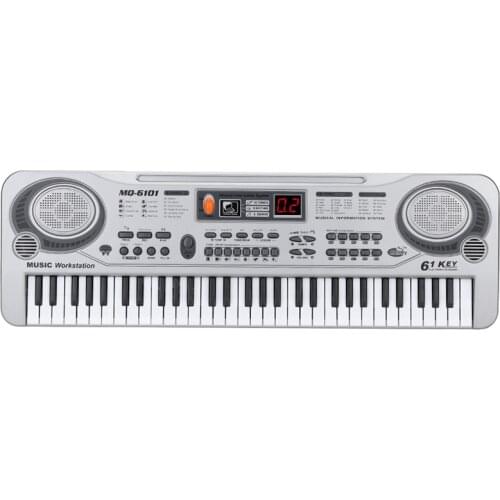 61-Key Keyboard Piano Piano Led Instrument Keyboard 21-Inch Music Education Double-Row Electronic Piano Children Beginner Electr