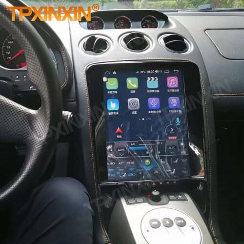 Android Tesla Screen Radio Receiver For Lamborghini Gallardo Huracan 2004 2005 2006 2007 2008 2009 2010 2011 2012-2015 Head Unit