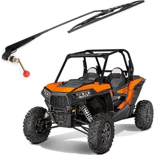 Areyourshop for Polaris Ranger RZR for Kawasaki MULE Teryx UTV Manual Windshield Wiper Universal for Kymco UXV For Can-am