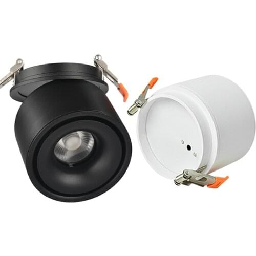 White Black Dimmable Surface Mounted LED COB Downlight 360 Degree Rotating LED Spot Light 7W 9W 12W Ceiling Lamp AC110V 220V
