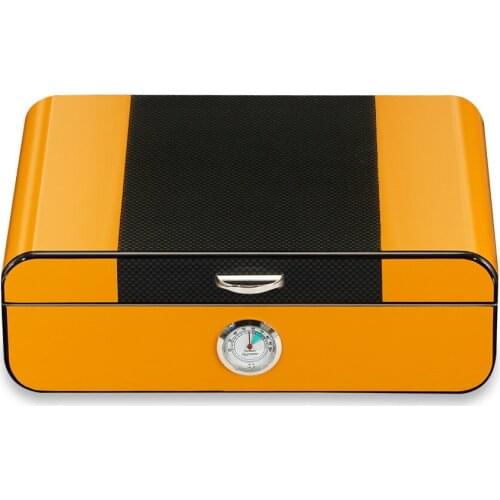 Office & Home Cedar Wood Cigar Humidor Box Cigar Storage Case High Gloss Finish Cigar Moisturizing Box Fit 35 Cigars