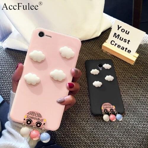 Candy Pink Color Case For Meizu A5 M3mini M3S M5S M5 M6S M6 Note 8 U10 U20 15 Lite 16Plus 6T White Clouds Bus Pearl TPU Case