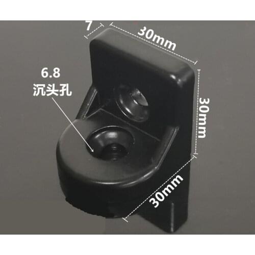 Black Steering Angle Corner Brackets 3030 4040 4545 Connection Fittings Single Brackets