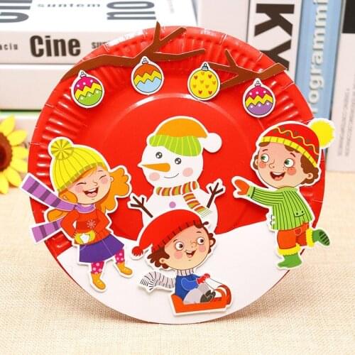 EVA DIY Cartoon Handicrafts Toys For Children Handmade Craft Animal Puzzle Paper Tray Painting Backpack Creative Education Toy