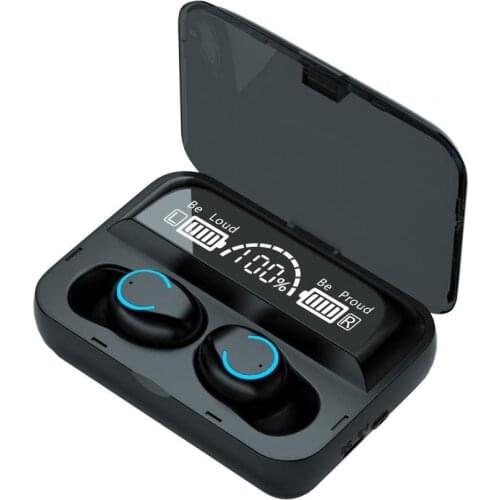 F9-47 TWS Mini Touch Control In-ear Bluetooth Earphones Sports Headsets with Flashlight