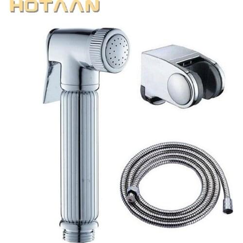 Hot selling free shipping !! Solid Brass Material Hand Held Bidet Spray Shower Head with 1.5M stainless steel shower hose