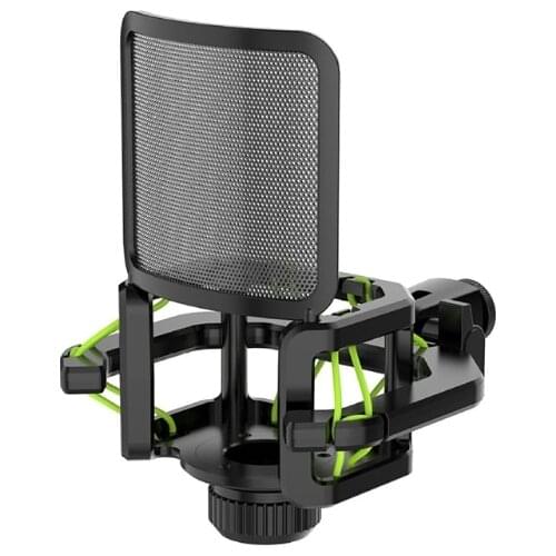 H3CA Microphone Shock Mount Mic Holder Anti Vibration Spider Shockmount Compatible with Many Condenser Mics