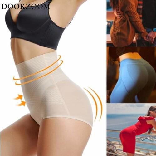 Shapewear for Women Slimming Waist Trainer Tummy Control Butt Lifter Panties Hi-Waist Short Stomach Body Shaper Cincher Girdle