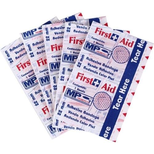 100pcs/Pack Woundplast Band Aid Sterile Haemostasis Adhesive Bandage Stickers First Aid Kit Foot Care Tool