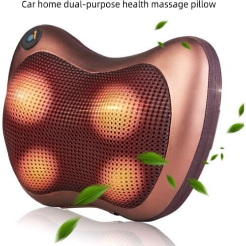 Head Neck Massager Car Home Cervical Shiatsu Massage Neck Back Waist Body Electric Multifunctional Massage Pillow Cushion U3