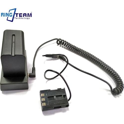 NP-F970 F750 Battery Holder Mount Plate with DR700 DC Coupler for Canon Powershot Camera S55 S60 S70 S80 Digital Rebel XT XTi