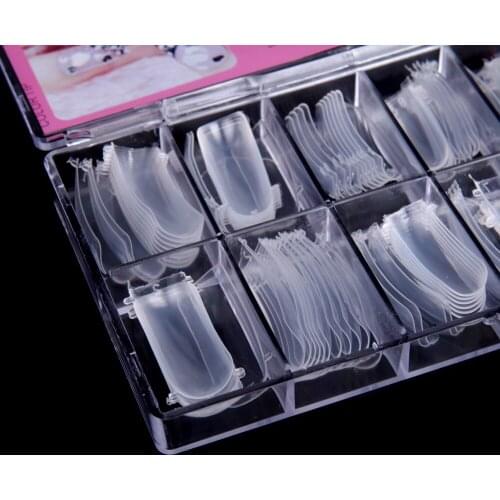 Wholesale 100 Pcs Clear False French Style Acrylic UV Gel Nail Tips Decoration -35