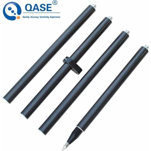 Portable 1.8m Carbonic Fiber Pole Centering Rod for Total Station 4-section Diameter 32mm