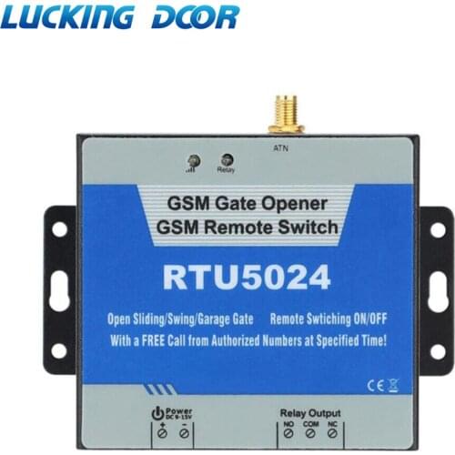 RTU5024 RTU5035 2G 3G GSM Gate Opener Relay Switch Call Remote Controller Phone Shaking Control Door Opener for Parking Systems
