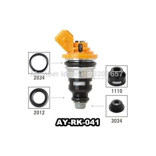 Fuel injector repair kits 40pieces/bag fuel injector filter viont o ring plastic pintle cap for AY-RK-041