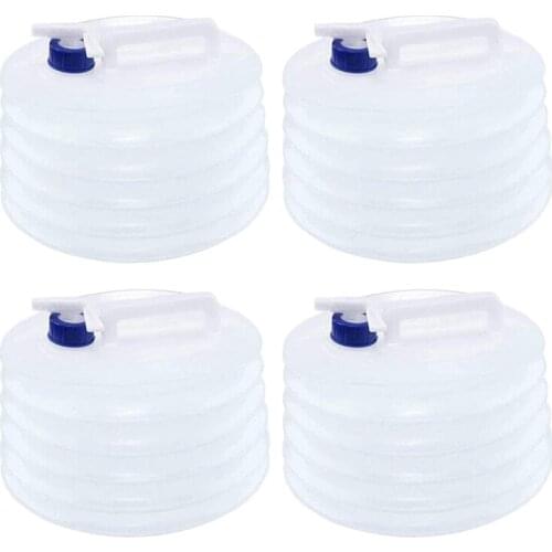 Collapsible Water Container 5L BPA-Free Camping Water Containers Portable Folding Water Bucket for Outdoor Camping